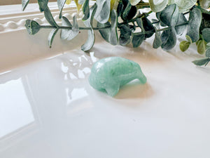 Mini Manatee Crystal Carving