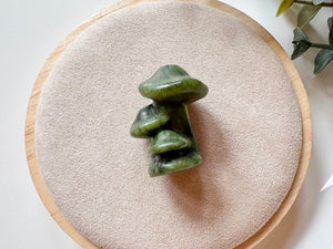 Mini Mushroom Family Crystal Carving