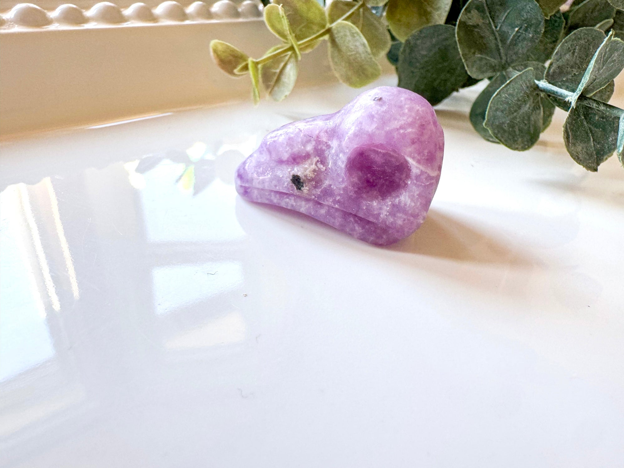 Mini Raven Skull Crystal Carving || 1.25"