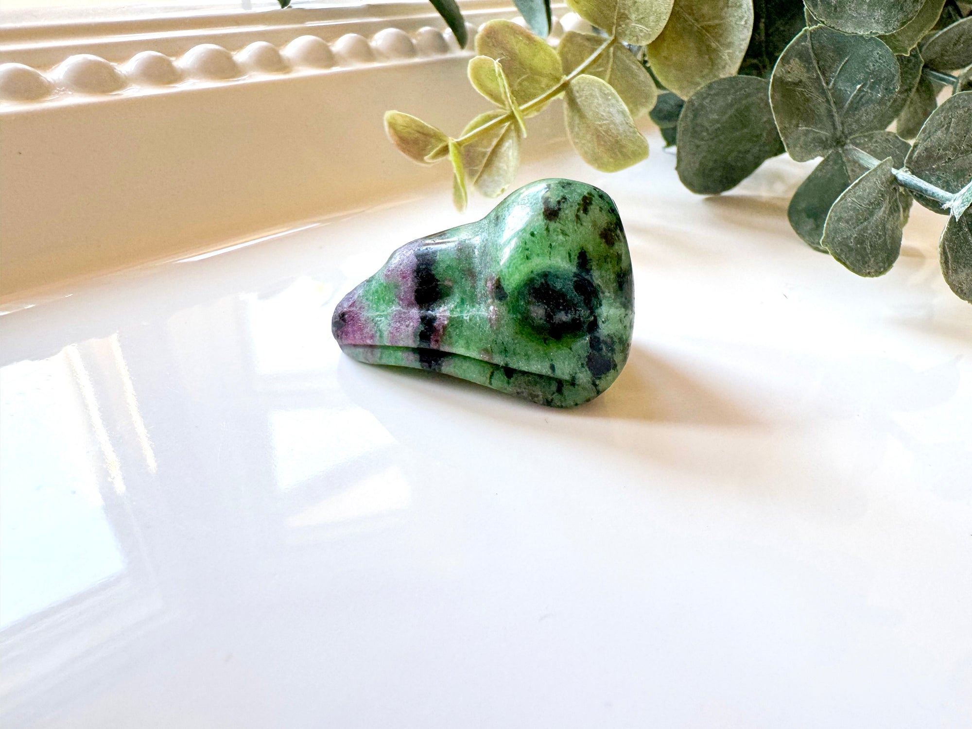 Mini Raven Skull Crystal Carving || 1.25"