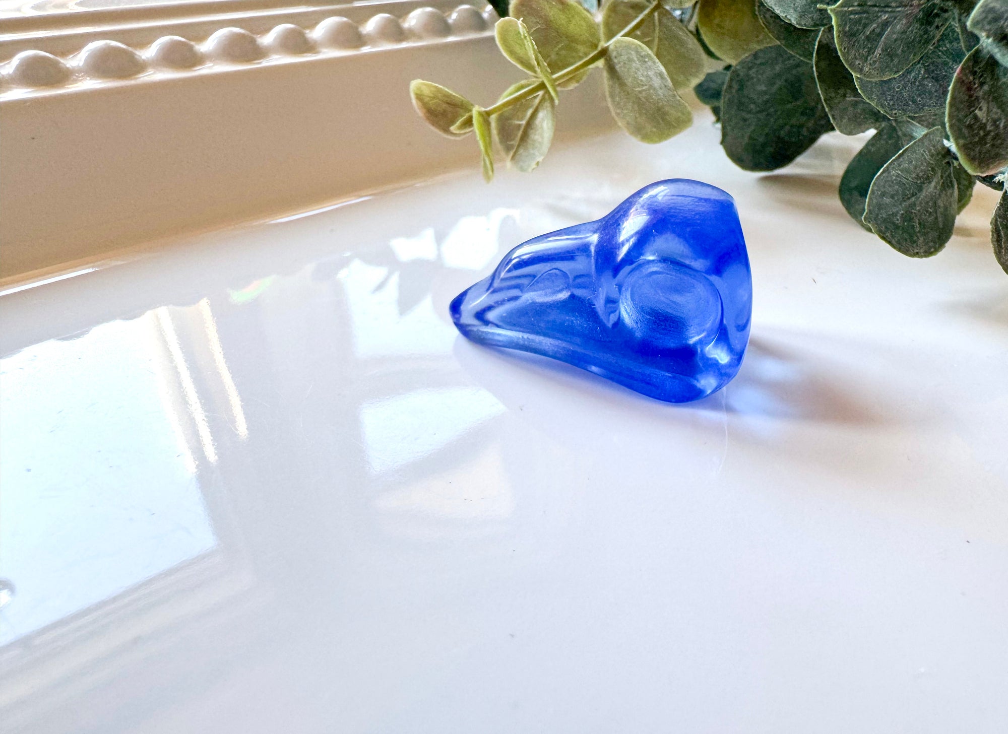 Mini Raven Skull Crystal Carving || 1.25"