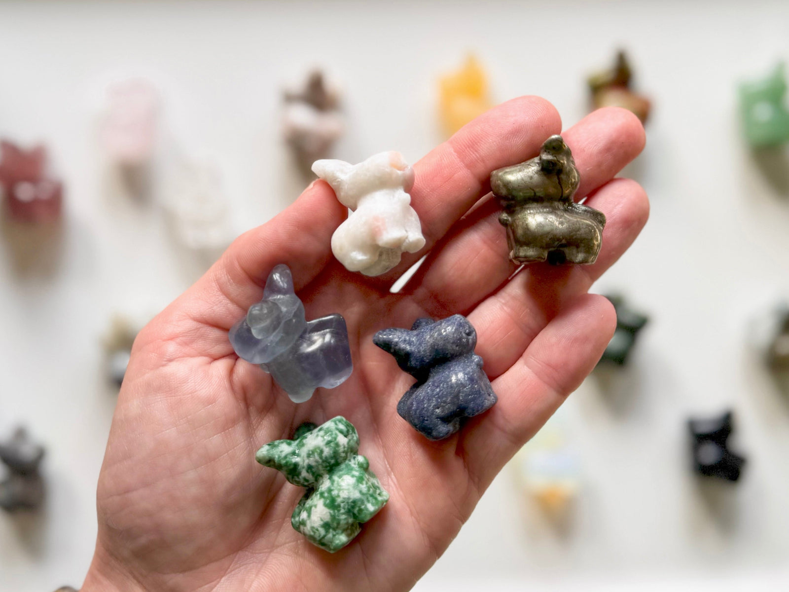 Mini Reindeer Crystal Carving