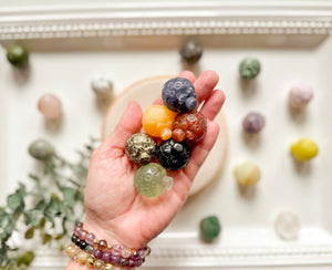 Mini Strawberry Crystal Carving