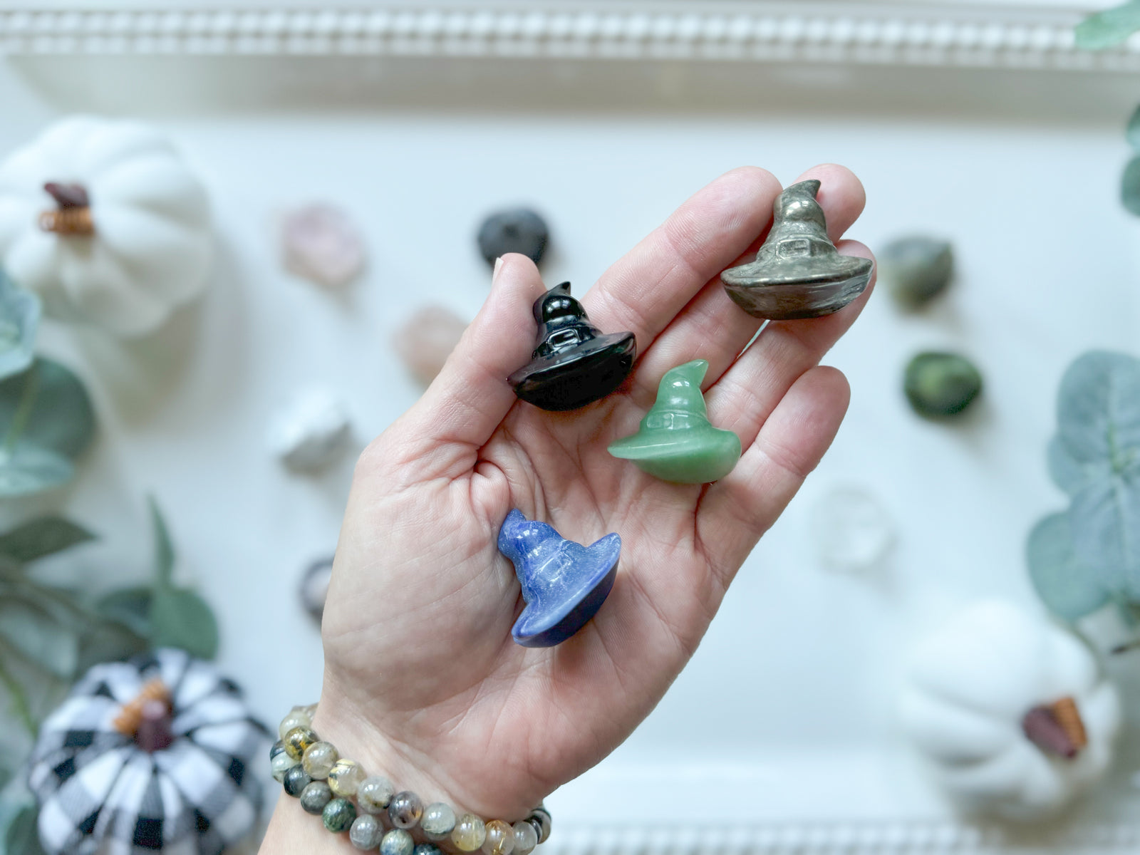 Mini Wizard Hat Crystal Carving