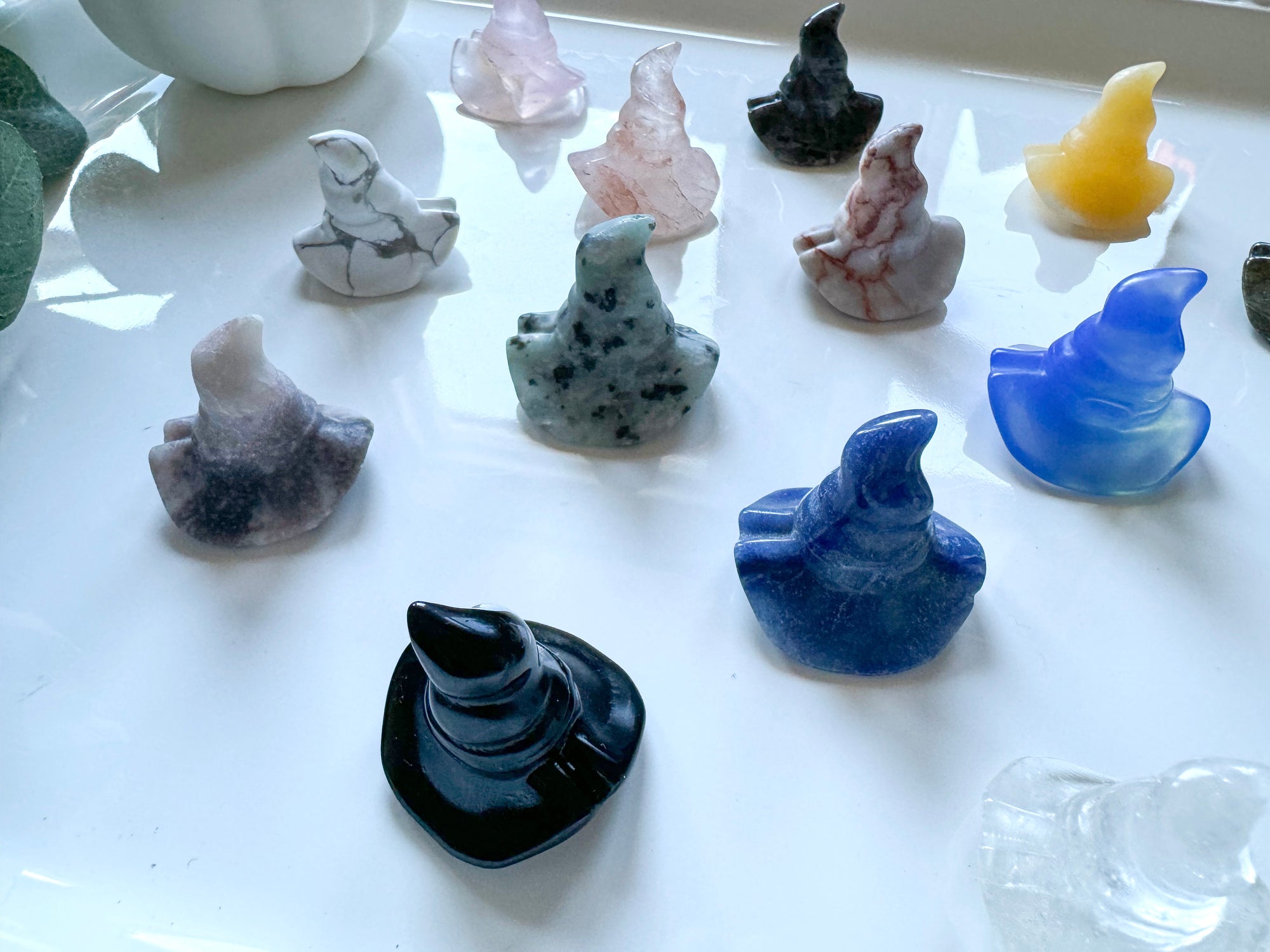 Mini Wizard Hat Crystal Carving