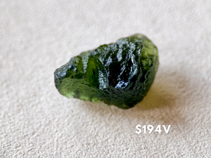 Moldavite with Card