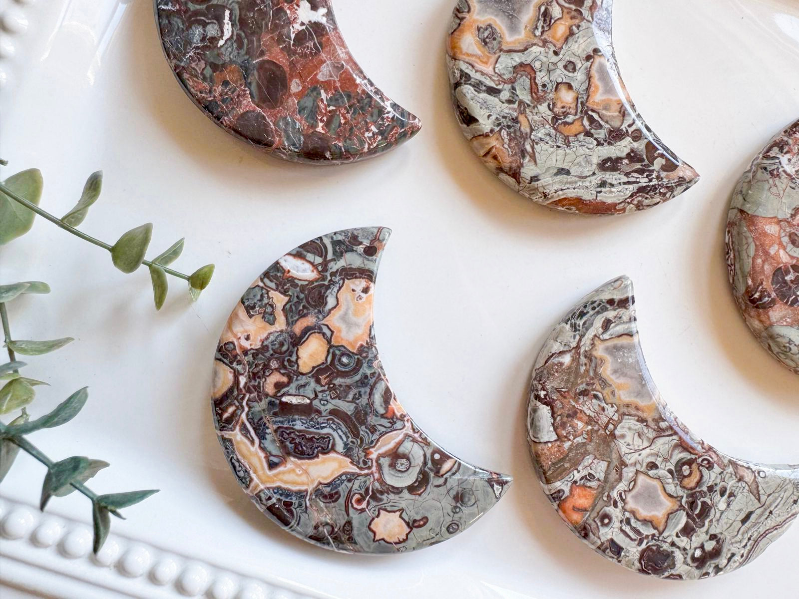 Money Agate Crescent Moon