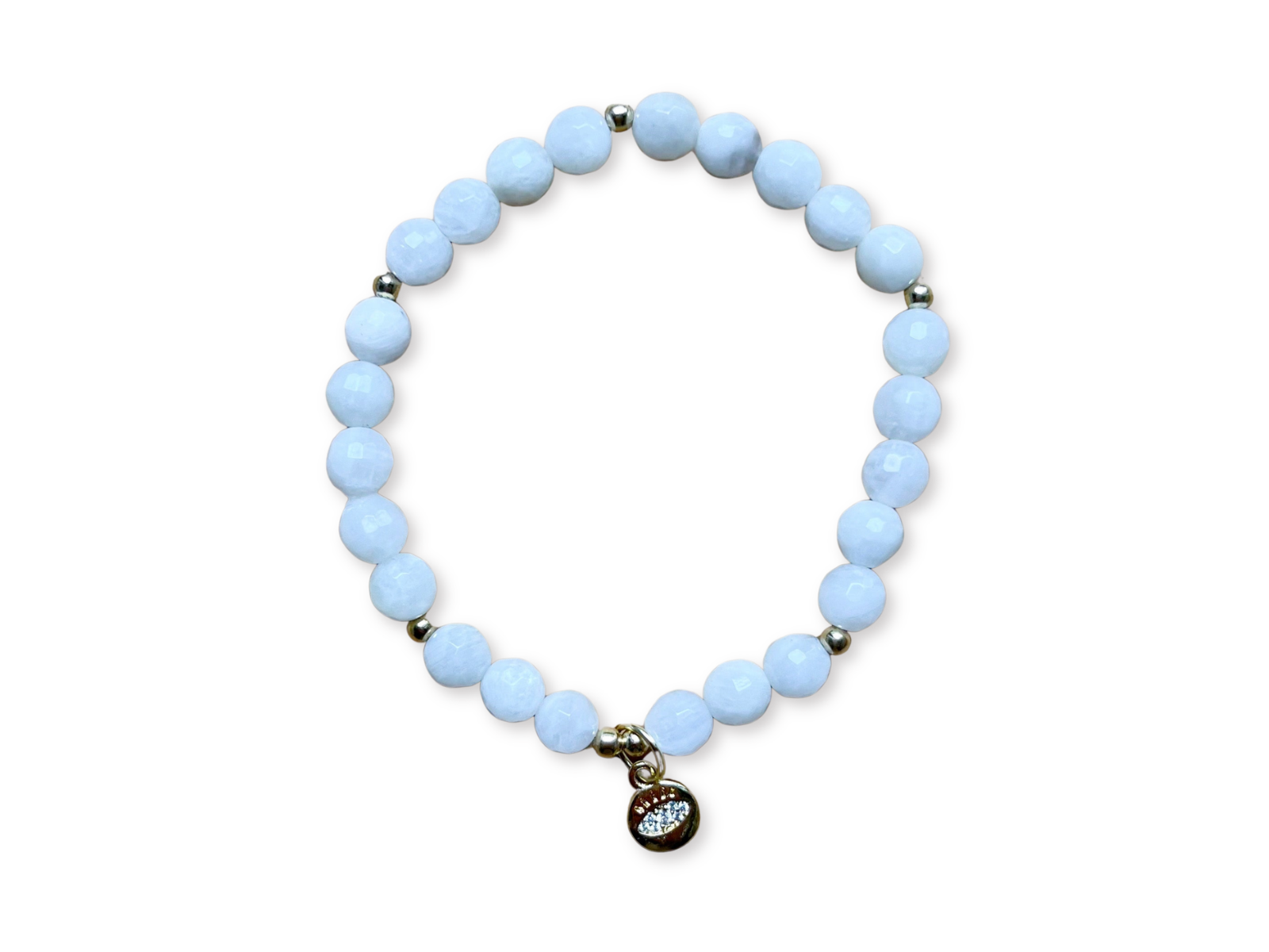 Moonstone Evil Eye Beaded Bracelet || Reiki Infused