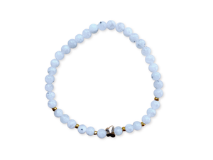 Moonstone & Butterfly Anklet || Reiki Infused