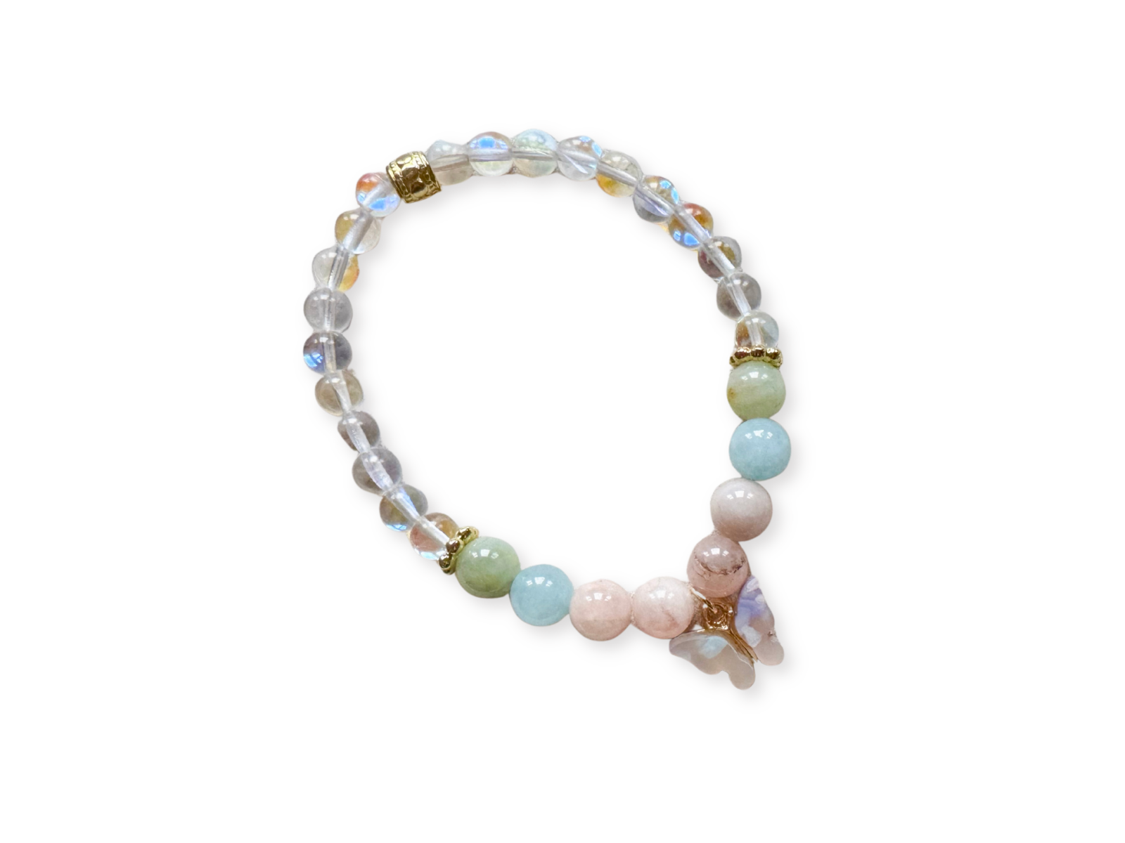 Autumn Equinox Carnelian, Garnet, Yellow Opal Beaded Bracelet || Reiki Infused