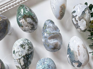Moss Agate Egg