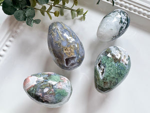 Moss Agate Egg