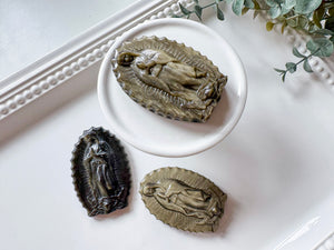 Mother Mary Obsidian Carving
