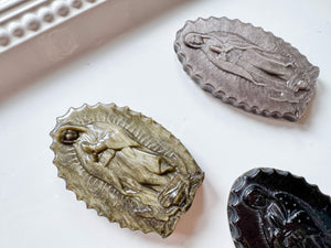 Mother Mary Obsidian Carving