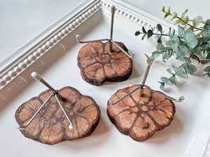 Natural Ayahuasca Wood Slice with Adjustable Slab Holder
