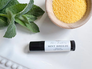 Natural Hydrating Lip Balm - Vegan Mint Breeze