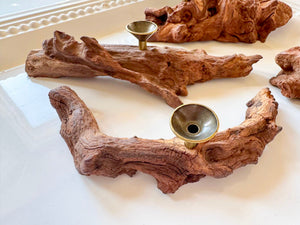 Natural Wood Sphere Holder