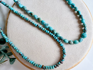 Navajo Sterling Silver Beaded Prince Turquoise Necklace || Handmade