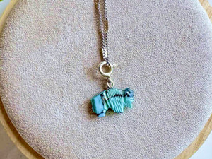 Navajo Turquoise Fetish Pendant