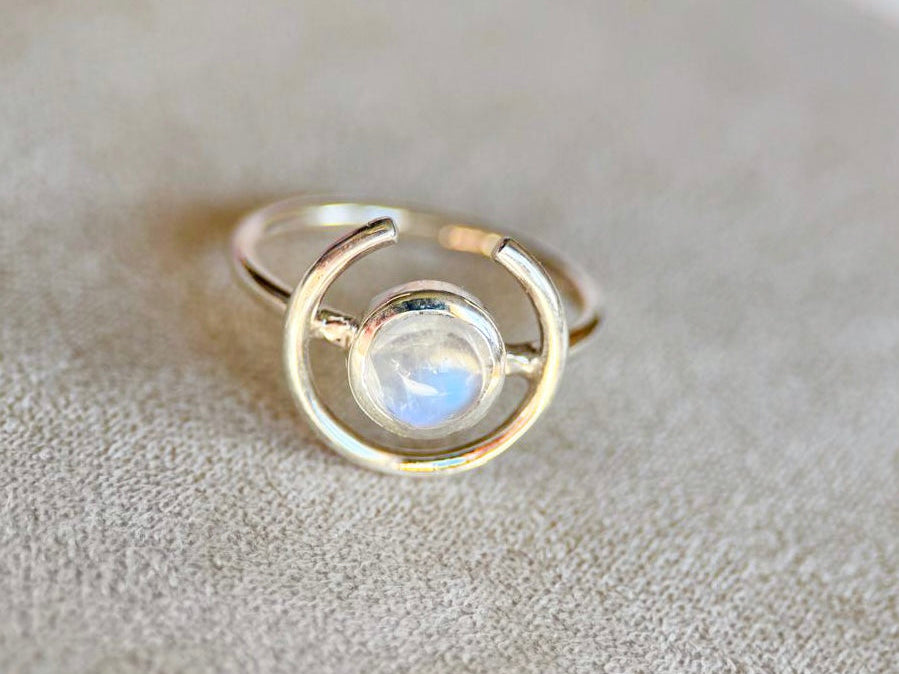 New Moon Ring || Moonstone