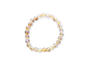 November Bracelet Stack || Citrine & Moonstone Beaded Bracelet || Reiki Infused