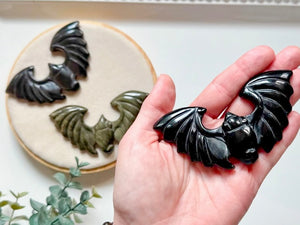 Obsidian Bat Carving