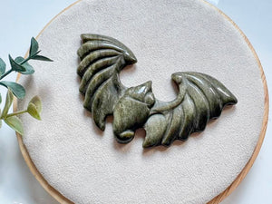 Obsidian Bat Carving