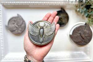 Obsidian Scarab Carving