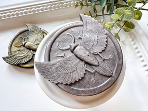 Obsidian Scarab Carving