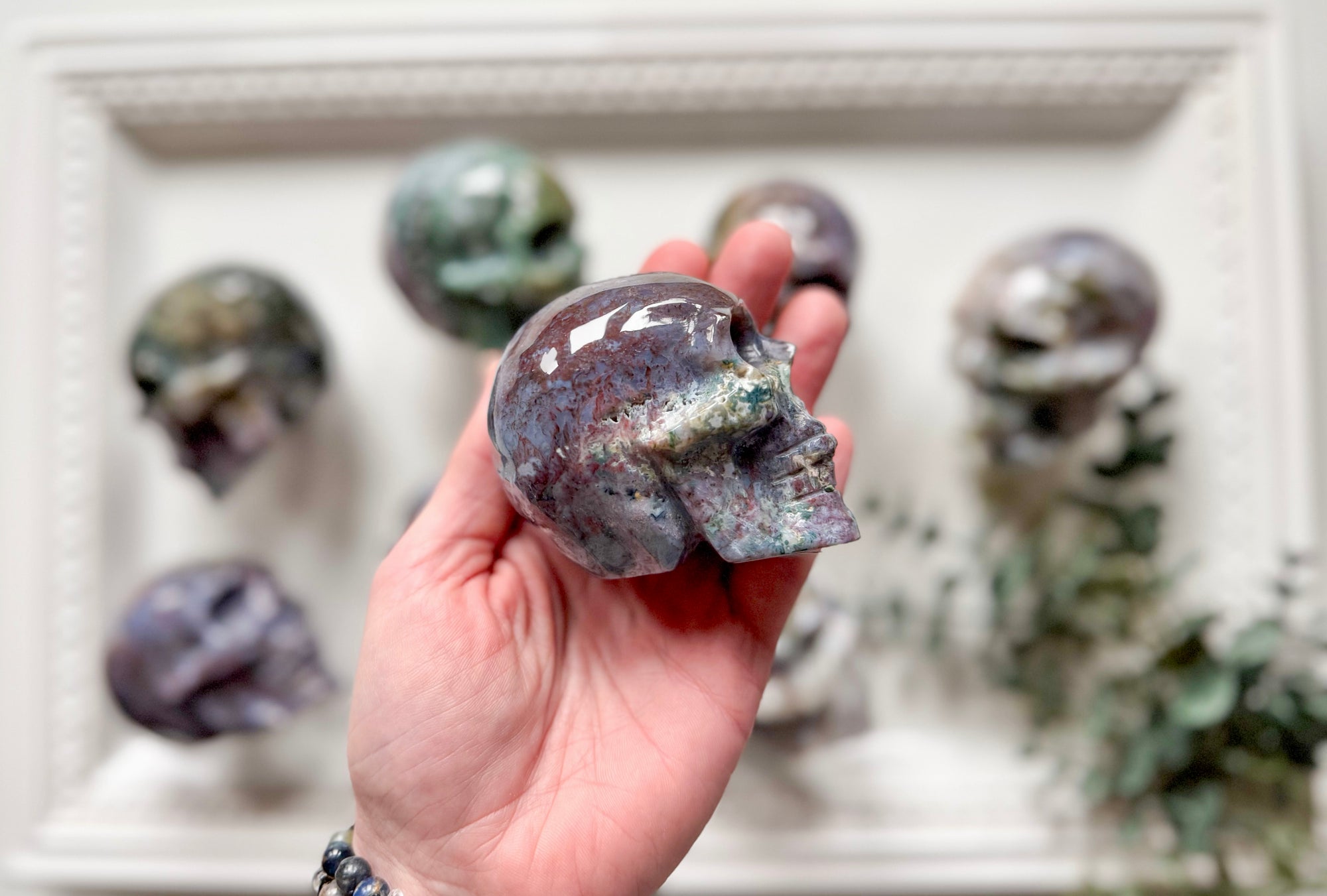 Ocean Jasper Skull