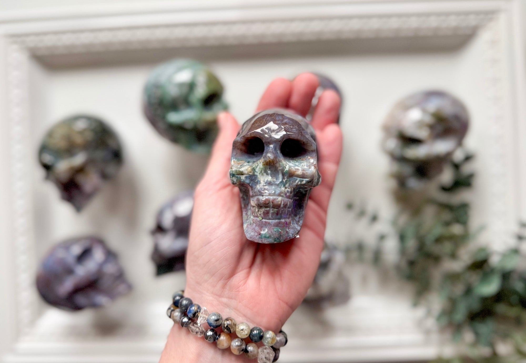 Ocean Jasper Skull
