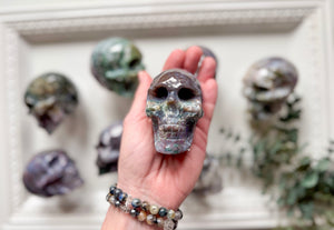 Ocean Jasper Skull