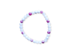 October Bracelet Stack || Opalite, Rainbow Tourmaline & Moonstone Beaded Bracelet || Reiki Infused