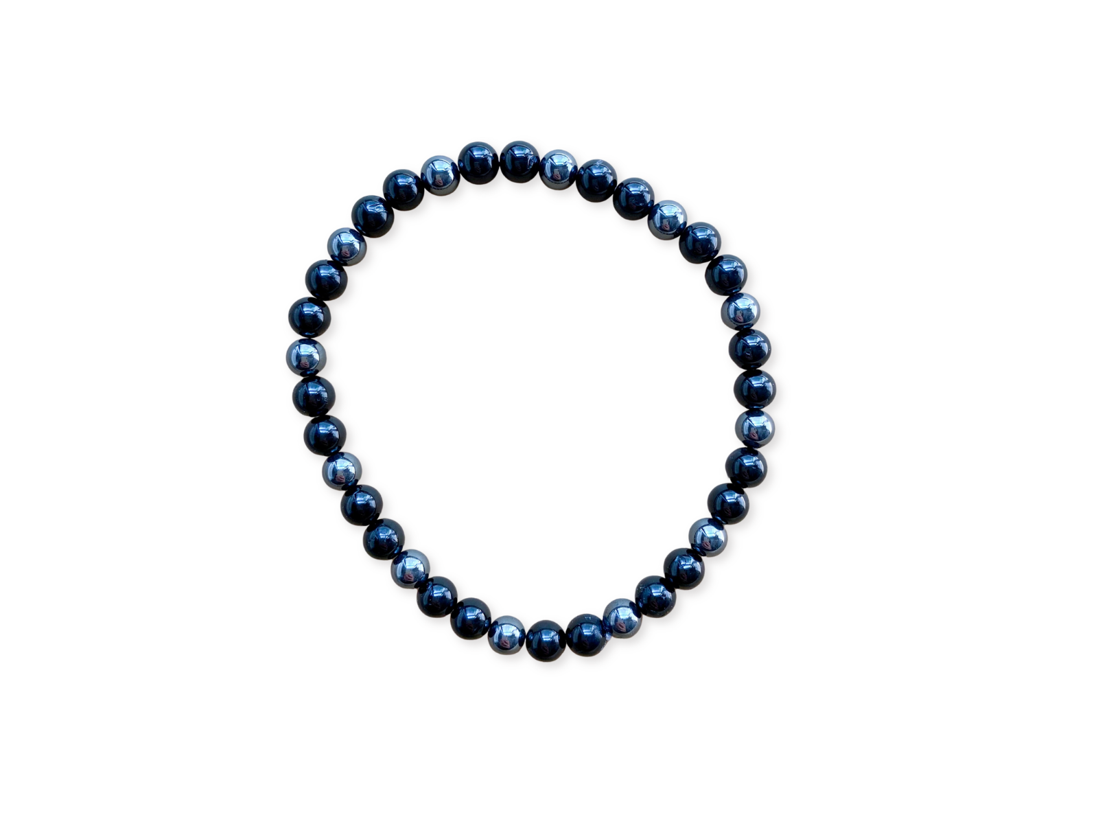 Onyx & Hematite Anklet || Reiki Infused