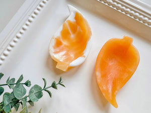 Orange Calcite Dishes