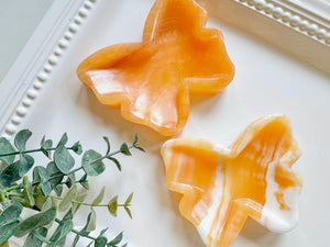 Orange Calcite Dishes
