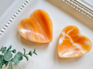 Orange Calcite Dishes
