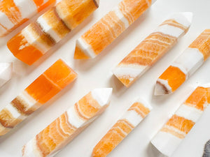 Orange Calcite Point