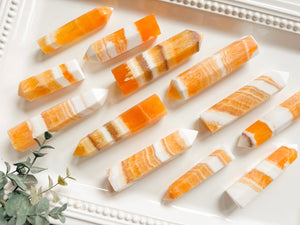 Orange Calcite Point