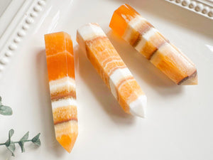 Orange Calcite Point