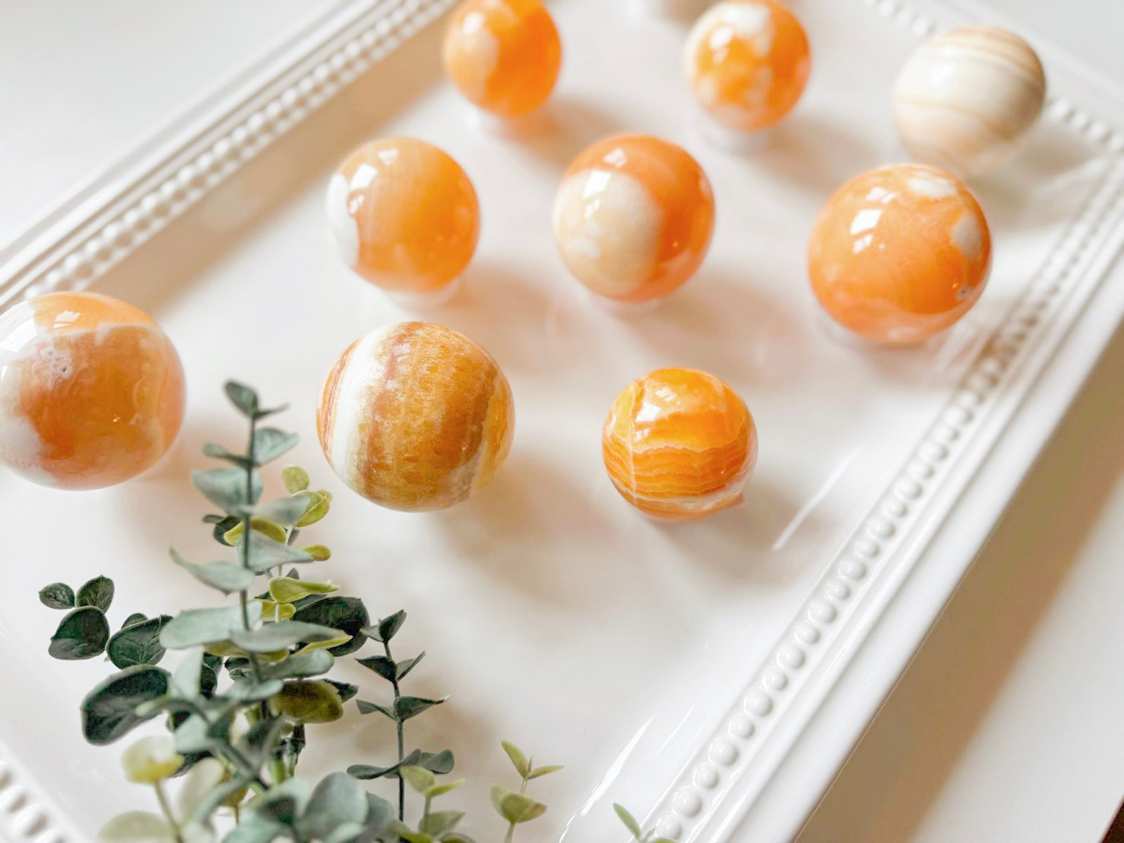 Orange Calcite Sphere