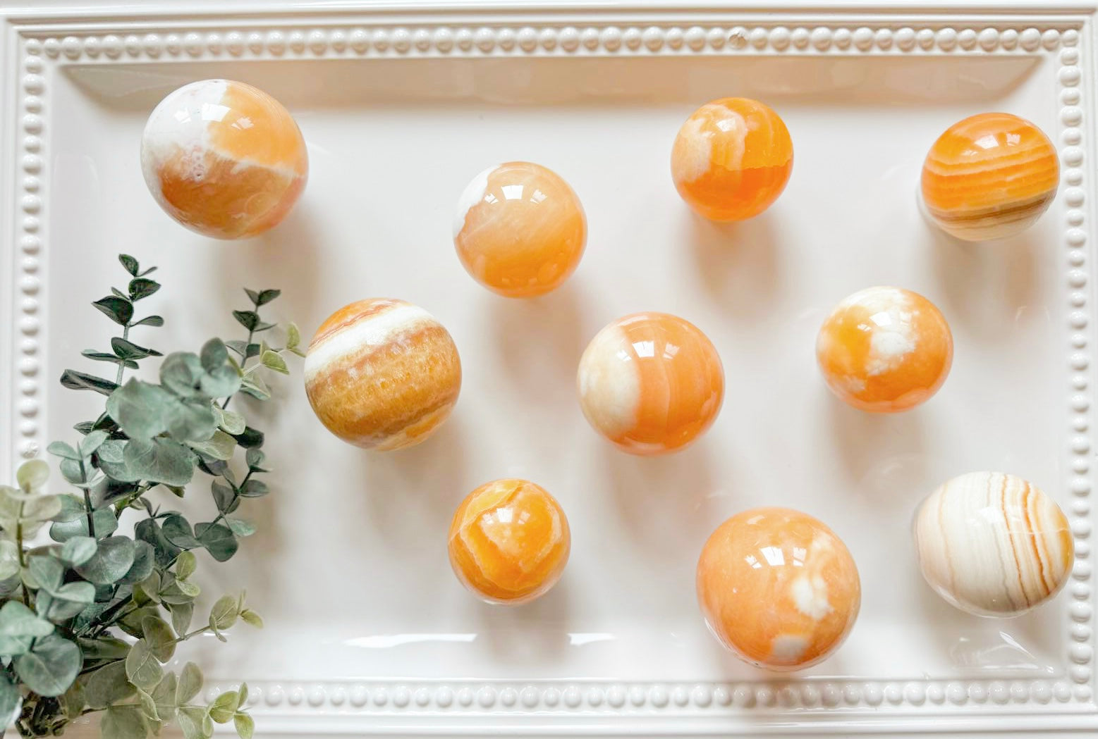 Orange Calcite Sphere