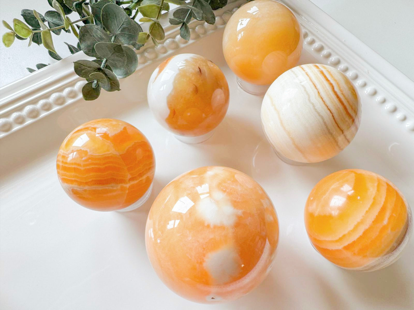Orange Calcite Sphere