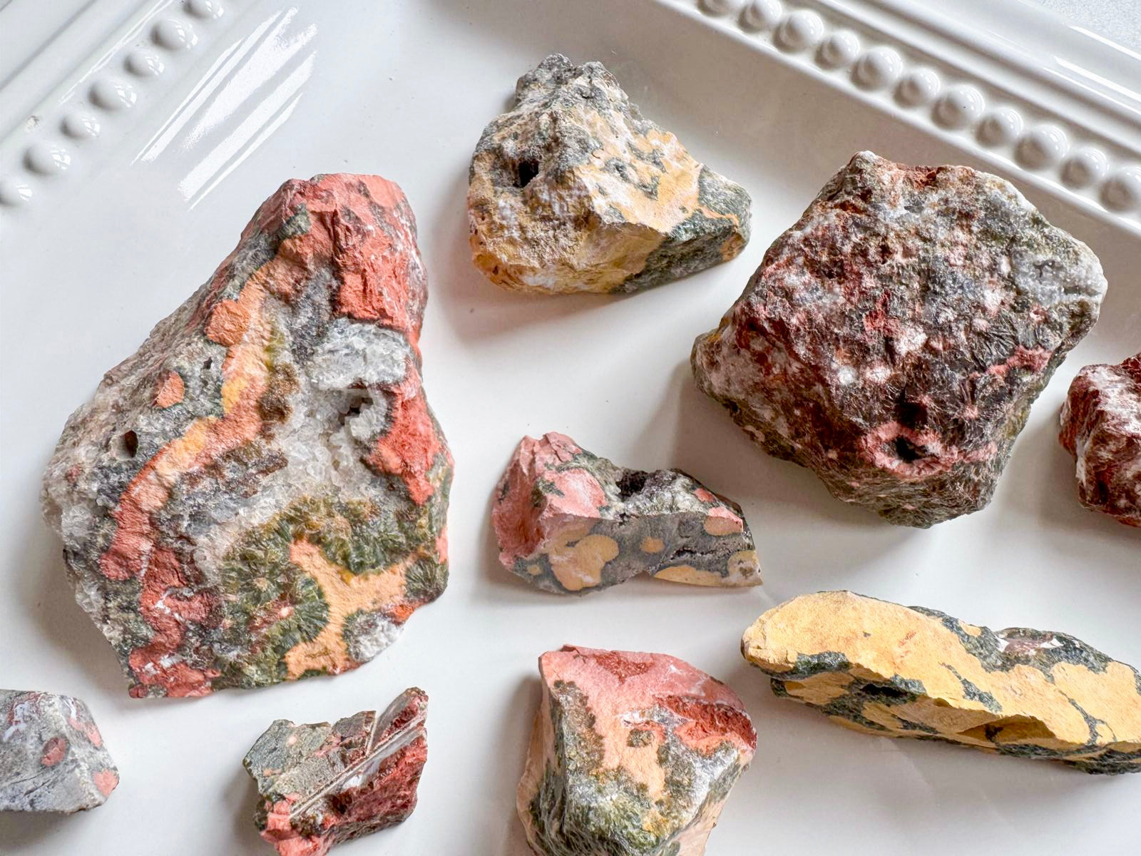 Orbicular Ocean Jasper Raw Stone