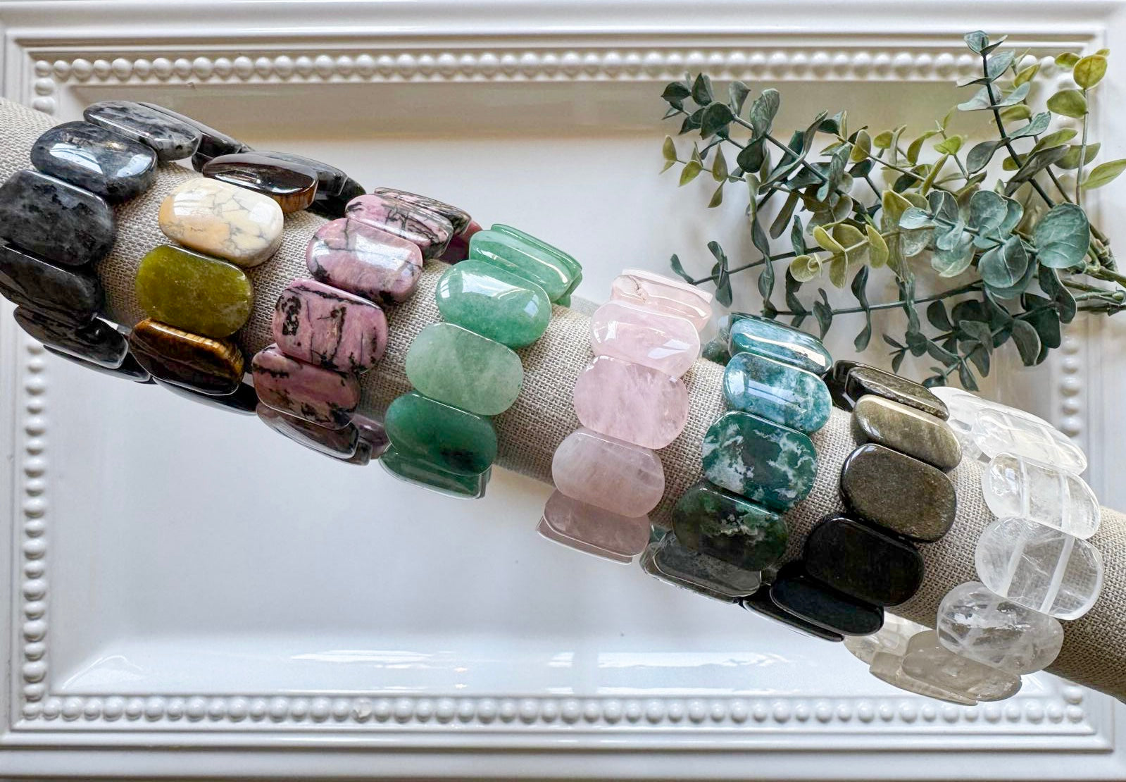 Oval Crystal Bangle Bracelet