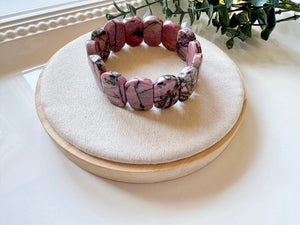 Oval Crystal Bangle Bracelet