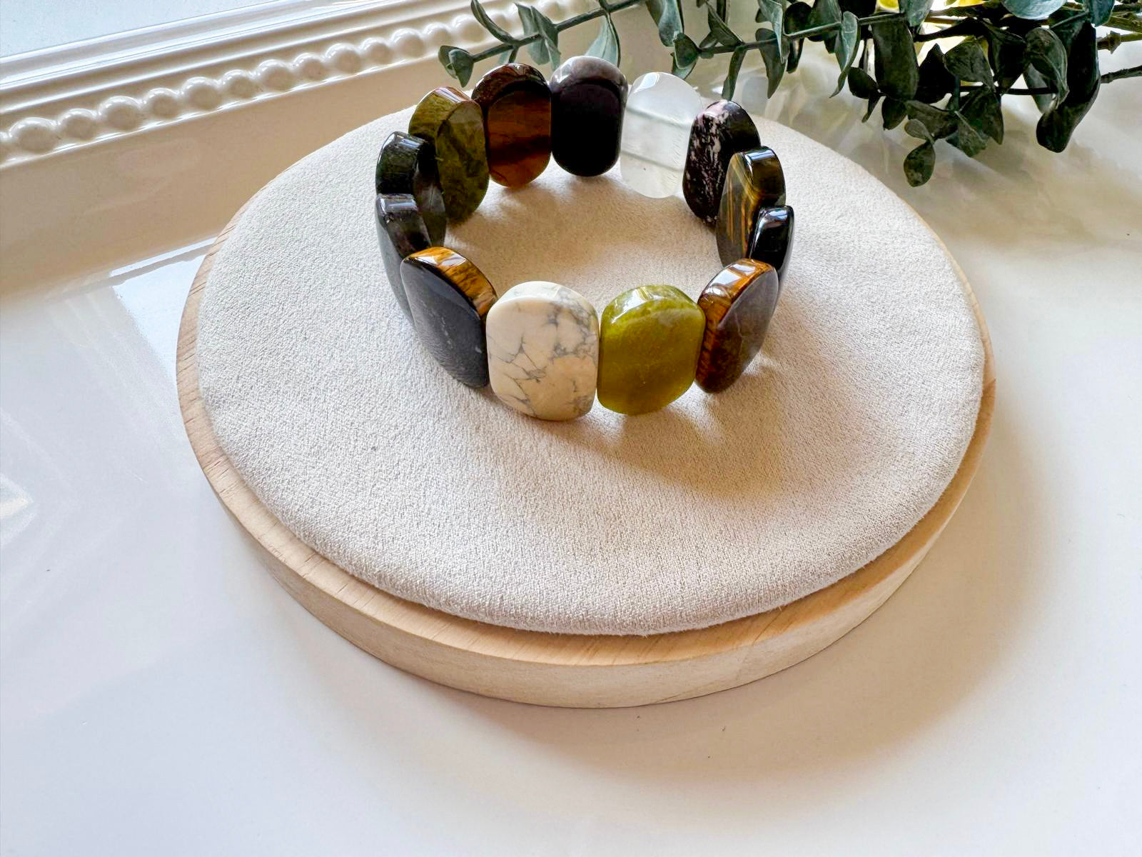 Oval Crystal Bangle Bracelet