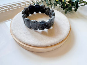 Oval Crystal Bangle Bracelet
