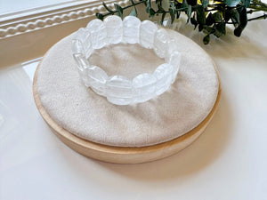 Oval Crystal Bangle Bracelet