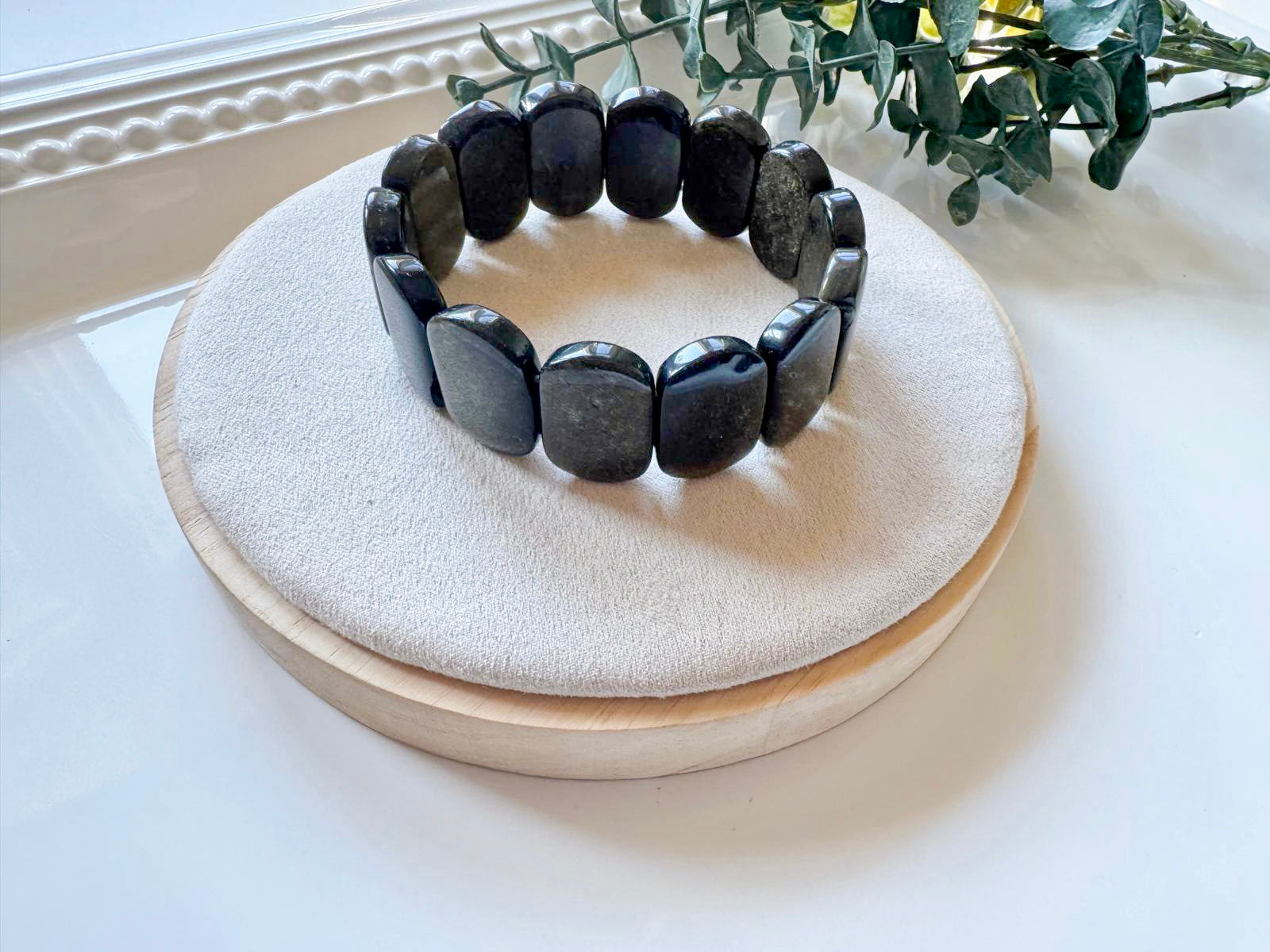 Oval Crystal Bangle Bracelet
